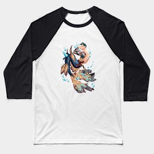 Koi merman Baseball T-Shirt